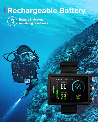 SUUNTO Eon Core Wrist Computer with USB, Compact Dive Computer with Brightness Screen, Easy to Read in Darkness Underwater, Long Battery Life, Black - Image 2
