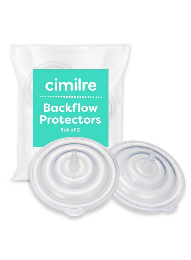 Cimilre Backflow Protectors, Silicone Backflow Protector Membrane Keeps Air, Moisture & Breast Milk from Entering Tubing & Breast Pump Motor (Set of 2) - Image 1