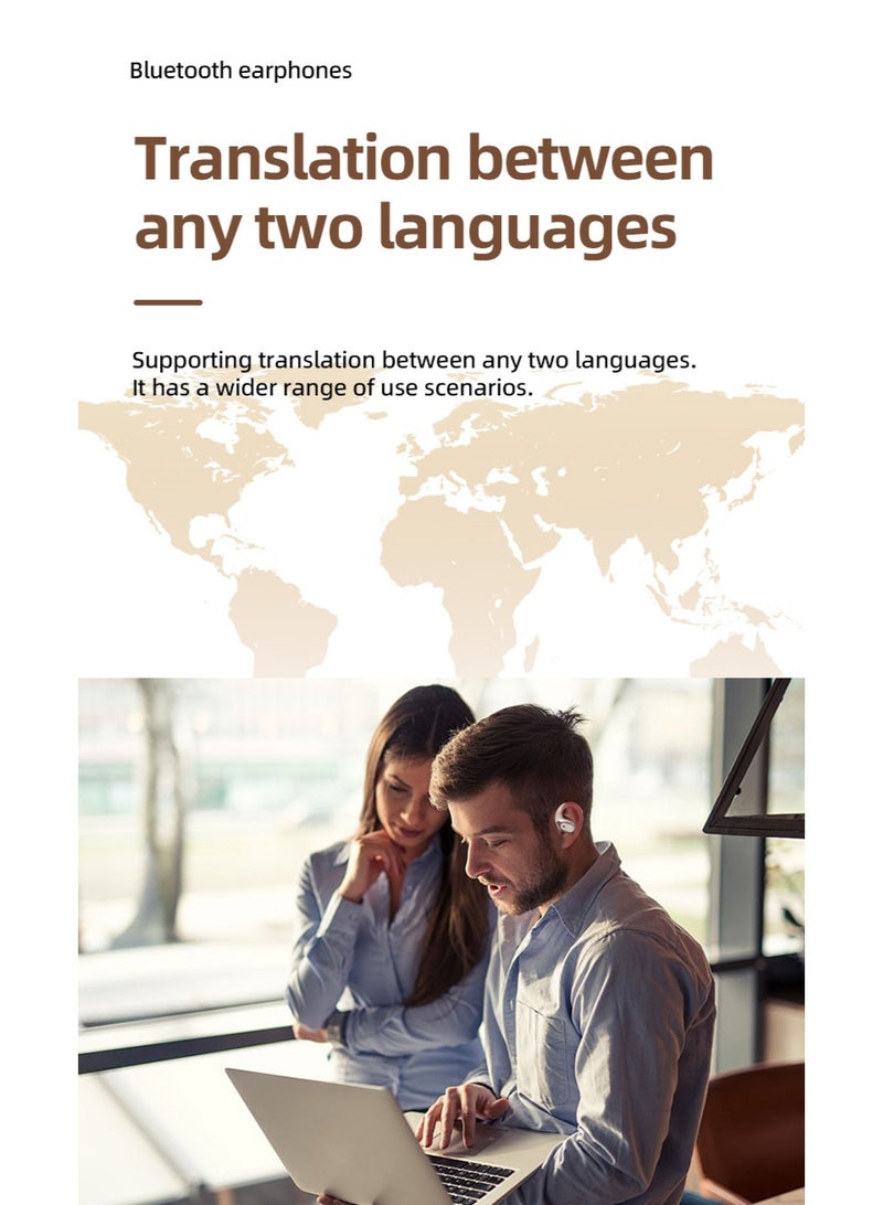 AI Bluetooth Translation Earphones Wireless Earbuds 138 Languages headphone, Bluetooth 5.4 earpiece，APP Enabled Translator Device for Travel, Business headset - Image 3