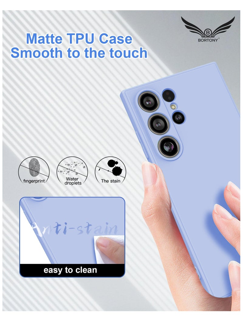 BORTONY Samsung S24 Ultra Case Liquid Soft Silicone Gel Rubber Galaxy S24 Ultra Cover Anti Scratch Military-Grade Drop-Proof Protective Case for Samsung Galaxy S24 Ultra 6.8 Inch - Image 4