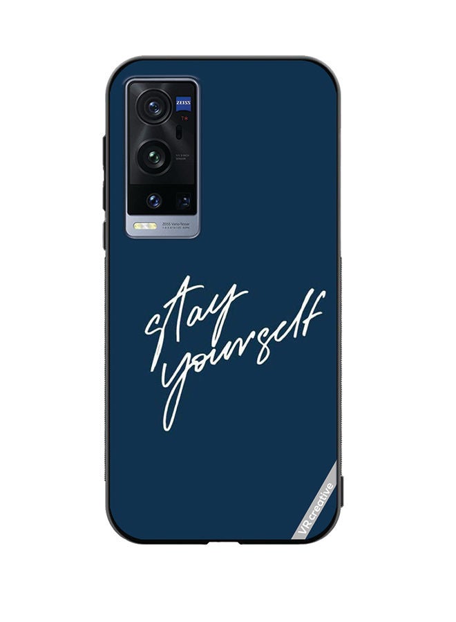 VR CREATIVE Protective Case Cover For Vivo X60 Pro Plus Stay Yourself Design Multicolour - Image 1