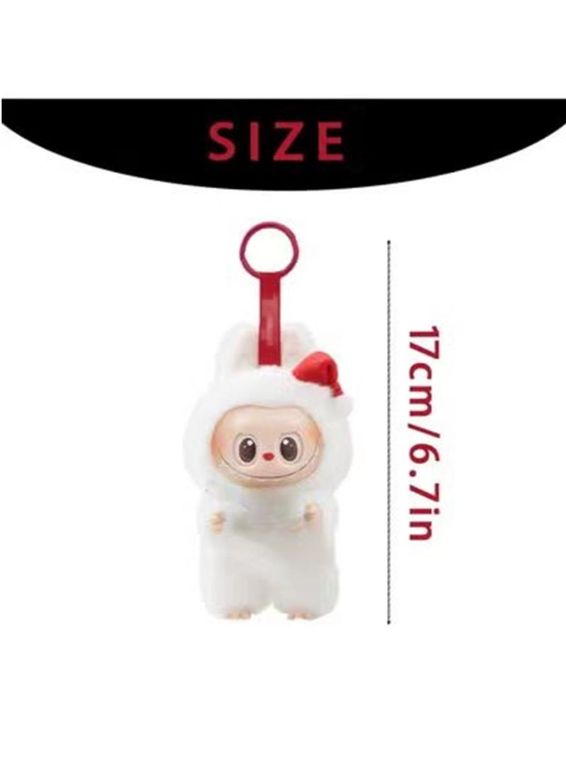LABUBU La-bubu Plush Keychains, La-bubu Dolls Keychains, La-bubu Monsters Keychains, La-bubu Plushs, La-bubu Surprise Figurines BirthdayGift for Boys Girls Adults  - Image 2