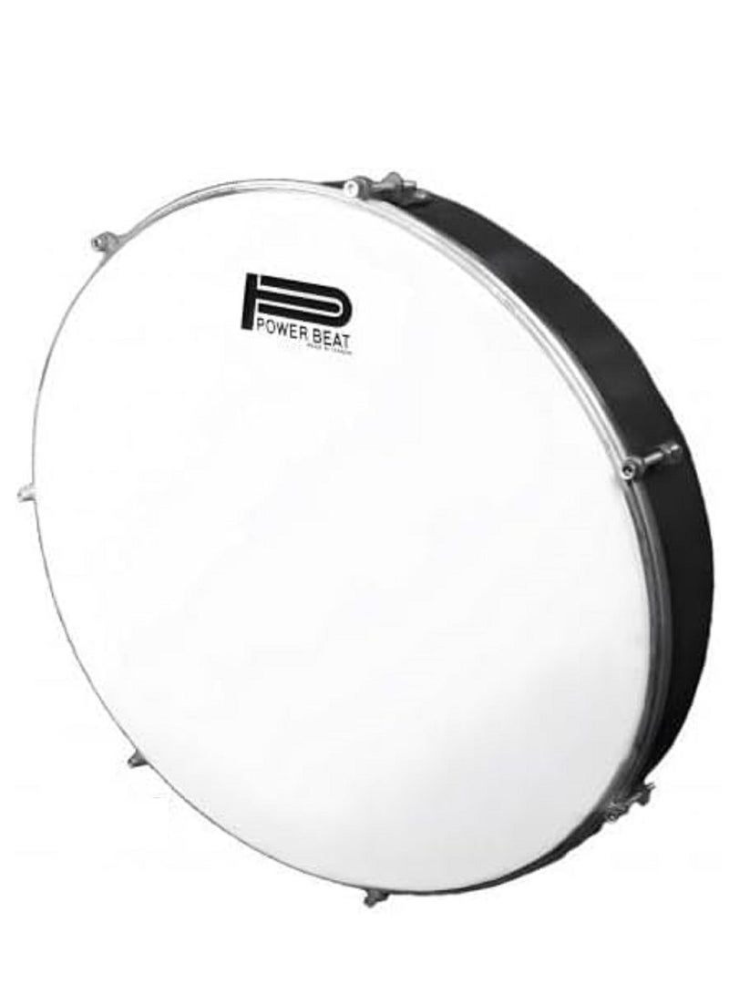 Powerbeat Wooden Frame Drum Tambourine Tabla Hand Percussion with 40 cm Plastic Head - Image 1