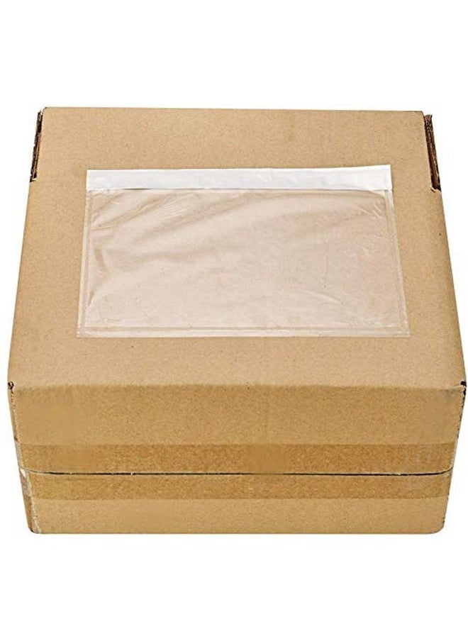 FungLam - 6" X 9" Clear Adhesive Top Loading Packing List Shipping Label Envelopes Pouches (100 Pack) - Image 1