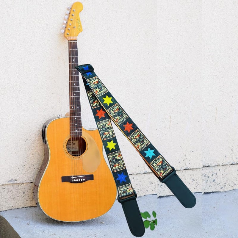 Mocking Bird Guitar Strap for Acoustic Adjustable Buckle Electric Guitar Strap Polyester Guitar Belt For Acoustic/Bass/Electric Guitars - Image 5