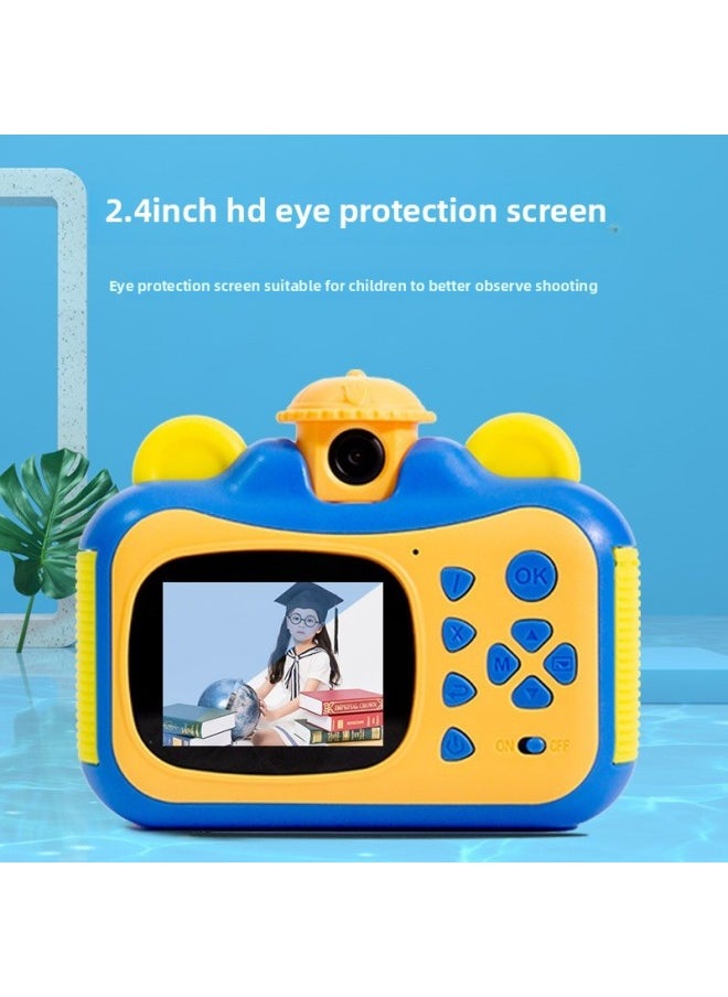 Generic Popular Children's Cartoon Polaroid Camera Children's Portable Mini SLR Digital Printing Camera-Color:32G  - Image 1