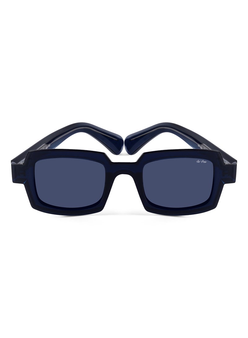 ووجلز نظارة شمسية بوش بلو مستطيلة مستقطبة بحماية 100% من الأشعة فوق البنفسجية للرجال والنساء - Image 1