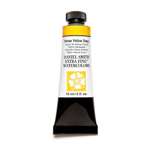 Daniel Smith, Hansa Yellow Deep Extra Fine Watercolor 15ml Paint Tube, 5 Fl Oz (284600040) - Image 1