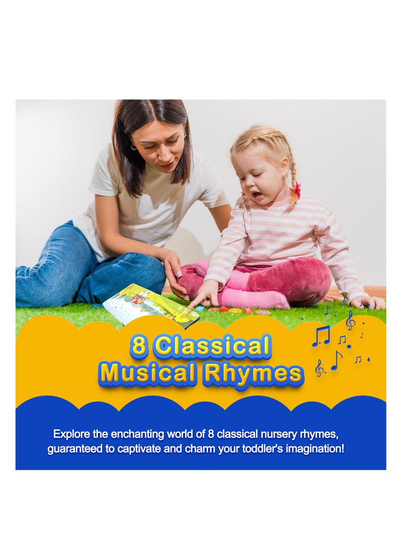 Kiddale - Pack of 2 Musical Rhymes Book| 8 Classical and 16 Bird Nursery Rhymes|28 Sounds each |Interactive Touch n Play Sound Book|Best Gift with Musical Learning for 1-3 Years|Sing Along Books - Image 1