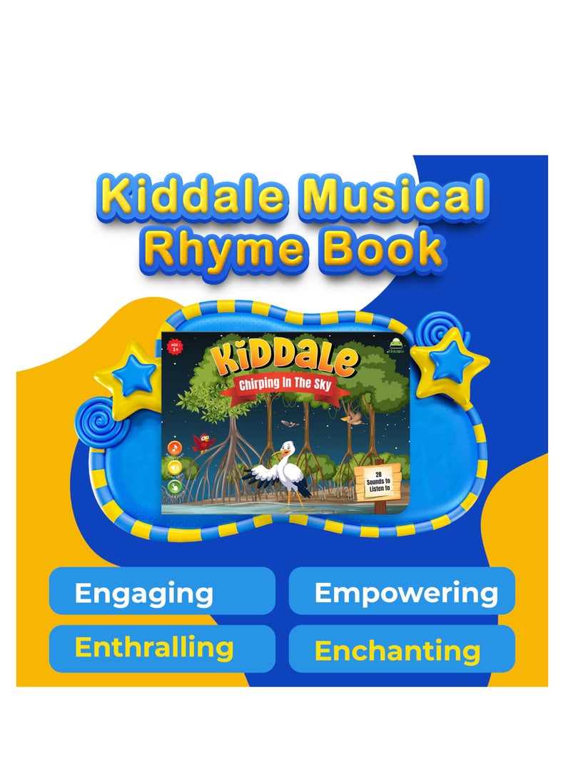 Kiddale - Pack of 2 Musical Rhymes Book| 8 Classical and 16 Bird Nursery Rhymes|28 Sounds each |Interactive Touch n Play Sound Book|Best Gift with Musical Learning for 1-3 Years|Sing Along Books - Image 1