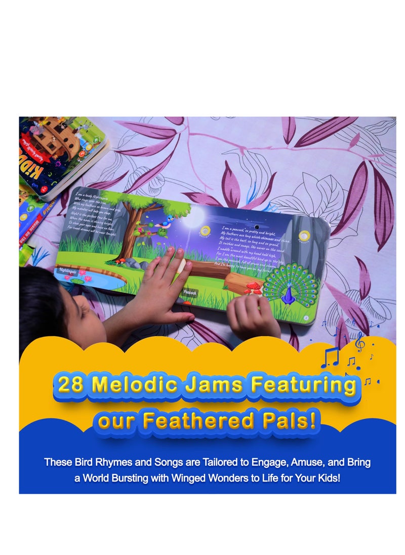 Kiddale - Pack of 2 Musical Rhymes Book| 8 Classical and 16 Bird Nursery Rhymes|28 Sounds each |Interactive Touch n Play Sound Book|Best Gift with Musical Learning for 1-3 Years|Sing Along Books - Image 1