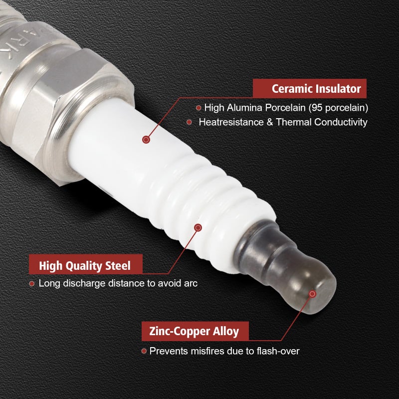 KacuYelin UF491 Ignition Coil Pack and Iridium Spark Plugs Set of 4 Compatible with Chevy HHR Cobalt Equinox Malibu GMC Terrain Buick Regal Saturn Pontiac Saab 2005-2017 Replaces#UF645,5C1609,XP5263 - Image 4