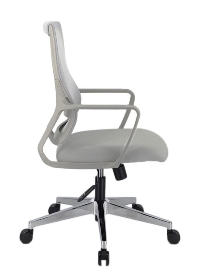 Neo Front - Office Chair Ergonomic Desk Chair Low Back Mesh Chair Executive Chair Swivel Computer Chair with Lumbar Support Grey - Image 1