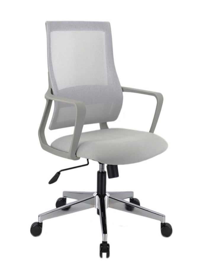 Neo Front - Office Chair Ergonomic Desk Chair Low Back Mesh Chair Executive Chair Swivel Computer Chair with Lumbar Support Grey - Image 1