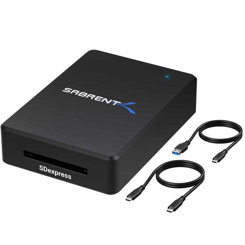 SABRENT USB 3.2 Type-C and Type-A to SD Express 7.1 Card Reader (CR-SDX7) - Image 1