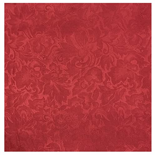 WYOMING TRADERS Casual Unisex Adult Lightweight Breathable Jacquard Red Regular Silk Scarf, 34.5" - Image 1