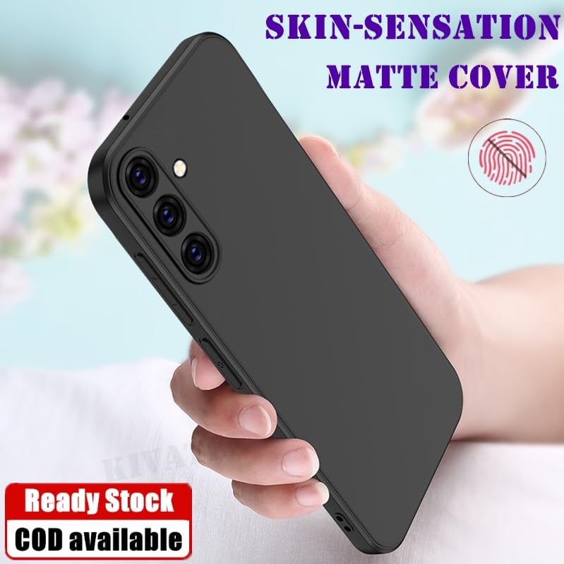 Spazy Case® Samsung Galaxy M55 5G / F55 5G Back Cover | Soft Silicone Slim Back Case Cover for Samsung Galaxy M55 5G / F55 5G - Black - Image 3