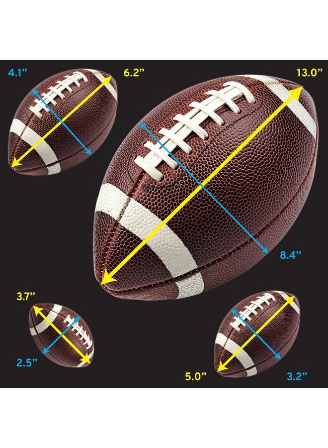 StikArt 12 Football Sticker Decals for Cars Walls Windows Laptops Doors Refrigerators (3.7" to 13") - Image 2