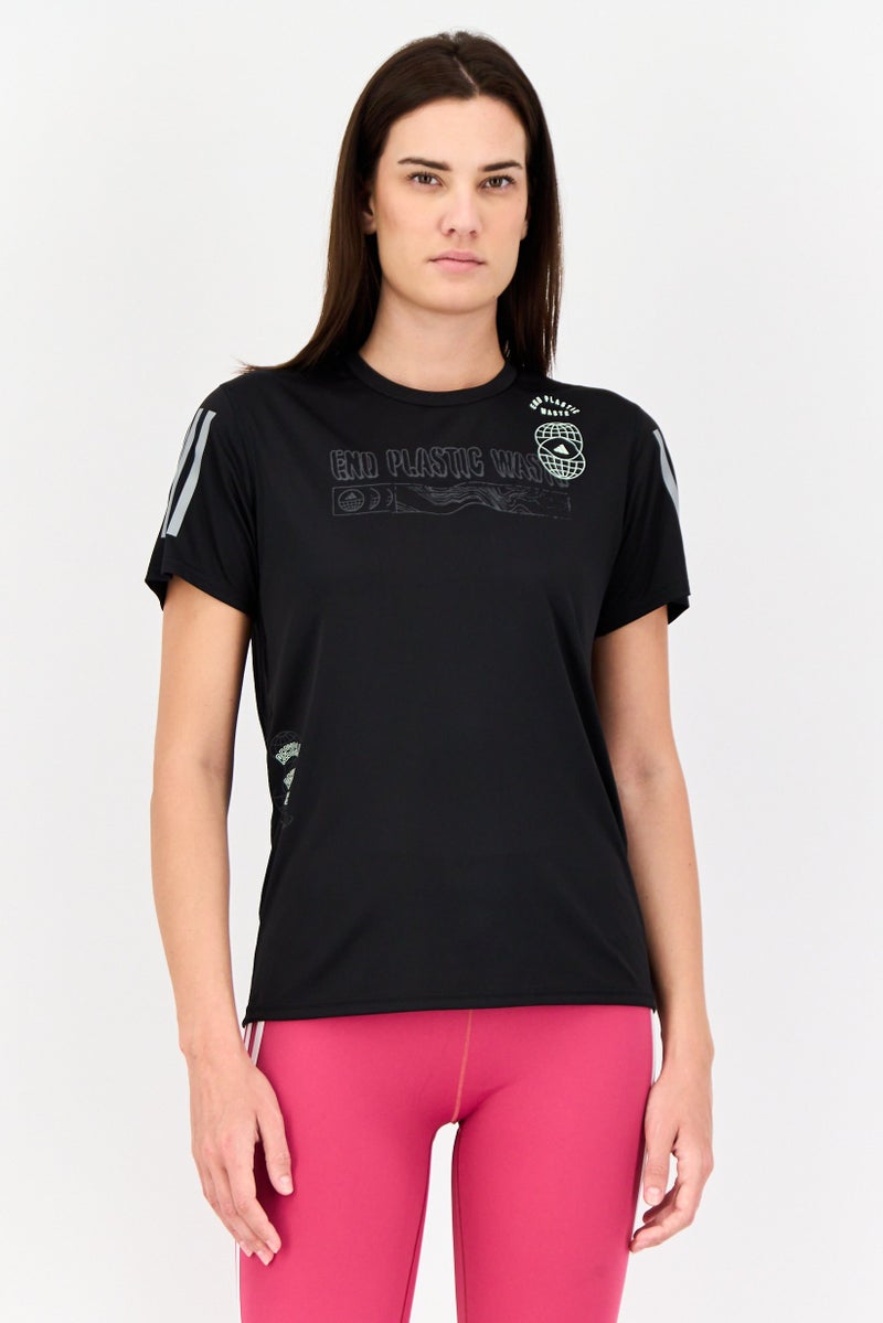 Adidas Women Sportswear Fit Training Top, Black - Image 1