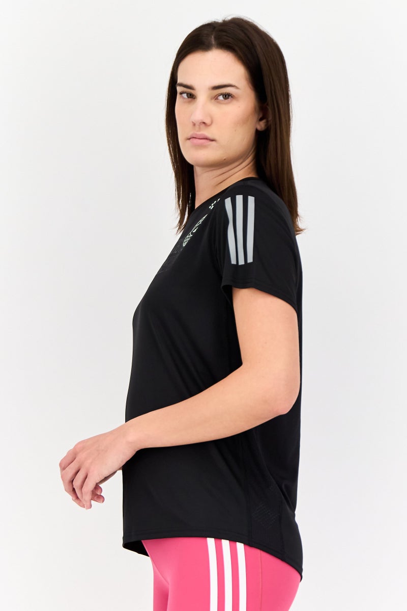 Adidas Women Sportswear Fit Training Top, Black - Image 2