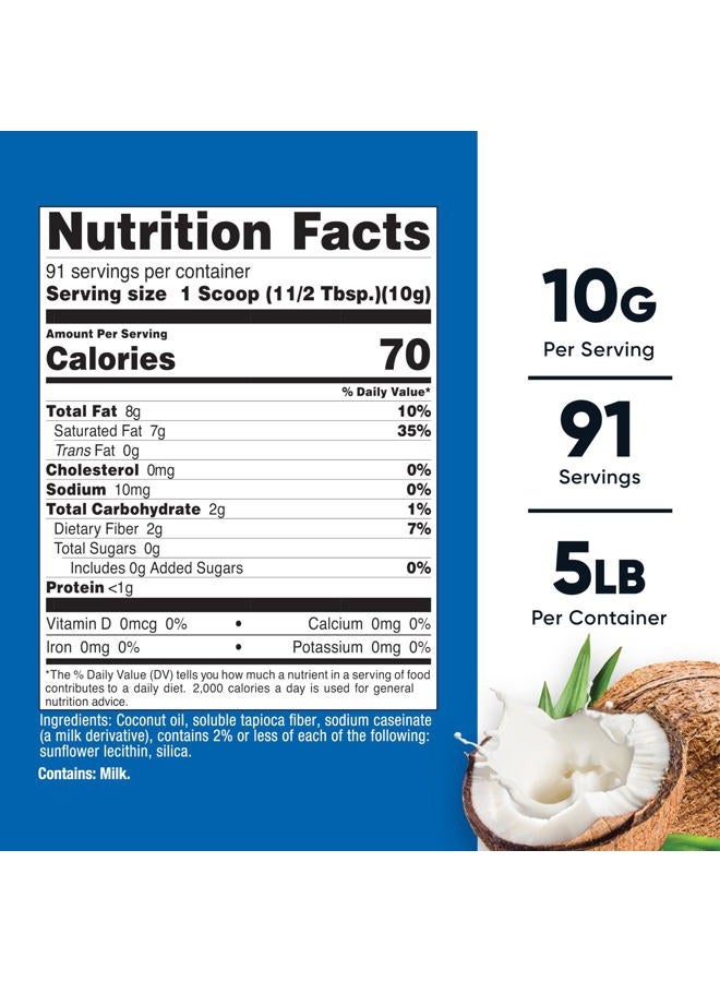 Nutricost Coconut Oil Powder 2 LBS (90 Servings) - Non-GMO And Gluten-Free - Premium Quality - Image 2