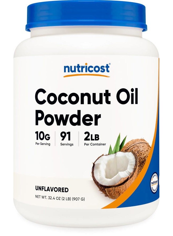 Nutricost Coconut Oil Powder 2 LBS (90 Servings) - Non-GMO And Gluten-Free - Premium Quality - Image 1