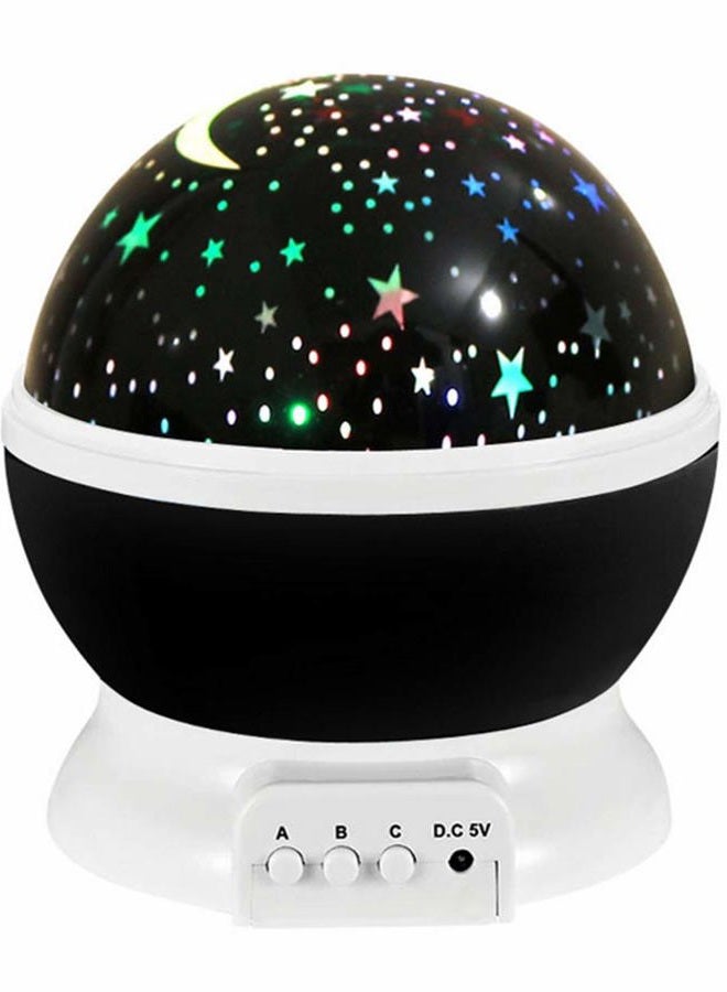 Borelor Star Night Light for Kids, 12 Color Changing Lights Modes with USB Cable, 360°Rotating Moon Star Projector Desk Lamp for Bedroom Party Decor & Girls Birthday Gift (Black) - Image 1