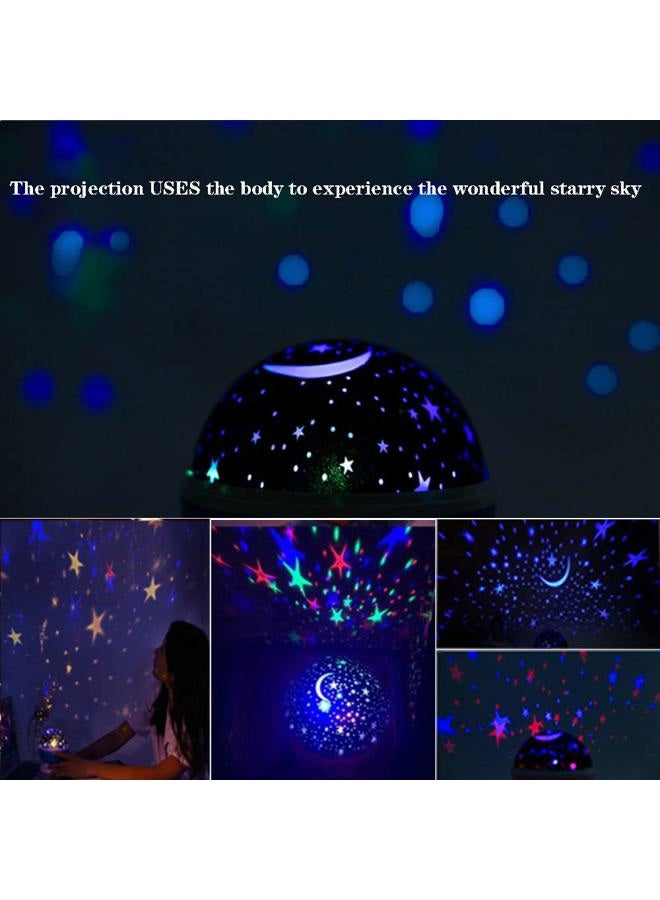 Borelor Star Night Light for Kids, 12 Color Changing Lights Modes with USB Cable, 360°Rotating Moon Star Projector Desk Lamp for Bedroom Party Decor & Girls Birthday Gift (Black) - Image 5