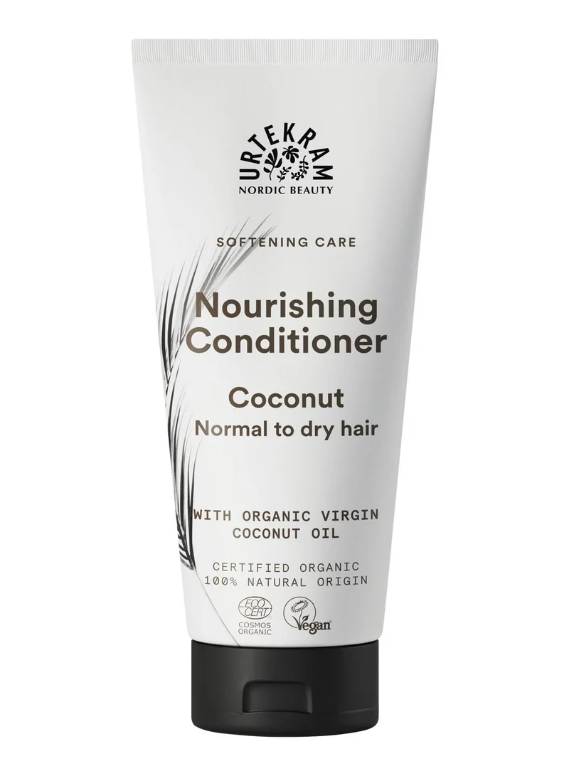 Urtekram Urtekram Coconut Conditioner Organic with virgin coconut oil, 180 ml -100% Organic & Vegan - Silicone & Paraben-Free