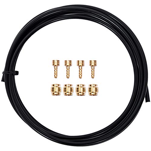 YBEKI 2500mm Kevlar Teflon Hydraulic Disc Brake Hose Kit with Brass Fittings – Compatible with Shimano BH59/BH90, SRAM, Magura - Image 1
