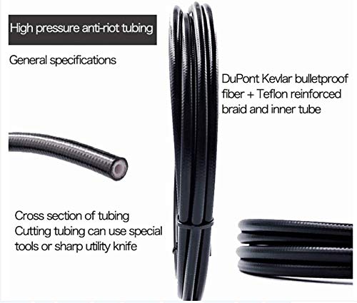YBEKI 2500mm Kevlar Teflon Hydraulic Disc Brake Hose Kit with Brass Fittings – Compatible with Shimano BH59/BH90, SRAM, Magura - Image 4