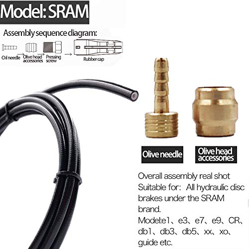 YBEKI 2500mm Kevlar Teflon Hydraulic Disc Brake Hose Kit with Brass Fittings – Compatible with Shimano BH59/BH90, SRAM, Magura - Image 3