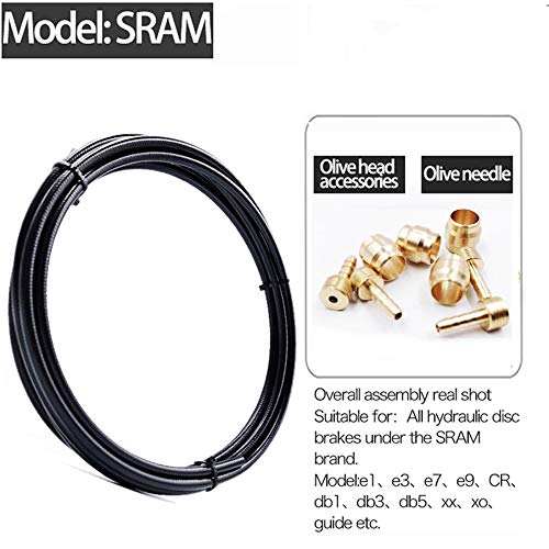 YBEKI 2500mm Kevlar Teflon Hydraulic Disc Brake Hose Kit with Brass Fittings – Compatible with Shimano BH59/BH90, SRAM, Magura - Image 2