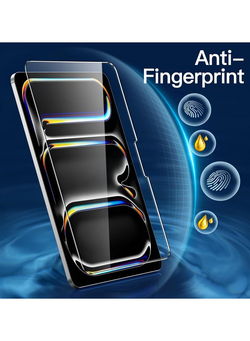 Techie حماية شاشة زجاجية مقسّاة HD واضحة خالية من الفقاعات لجهاز Apple iPad Pro 11 بوصة M4 (2024) سهلة التركيب - Image 2