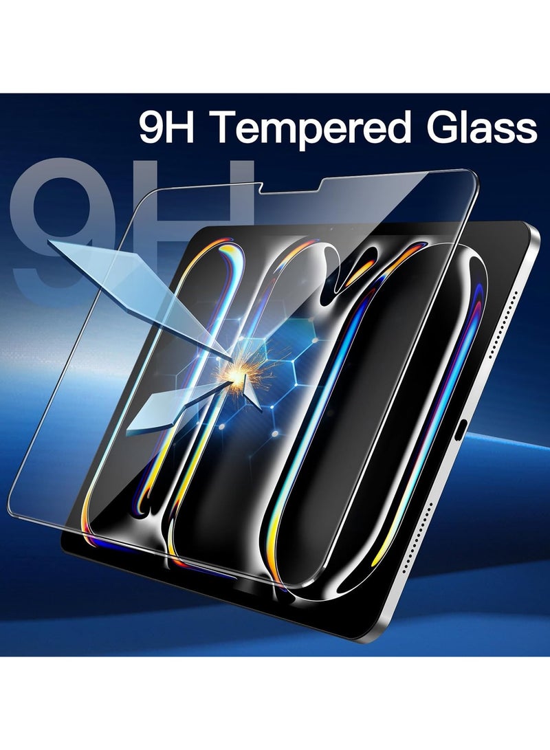 Techie حماية شاشة زجاجية مقسّاة HD واضحة خالية من الفقاعات لجهاز Apple iPad Pro 11 بوصة M4 (2024) سهلة التركيب - Image 3