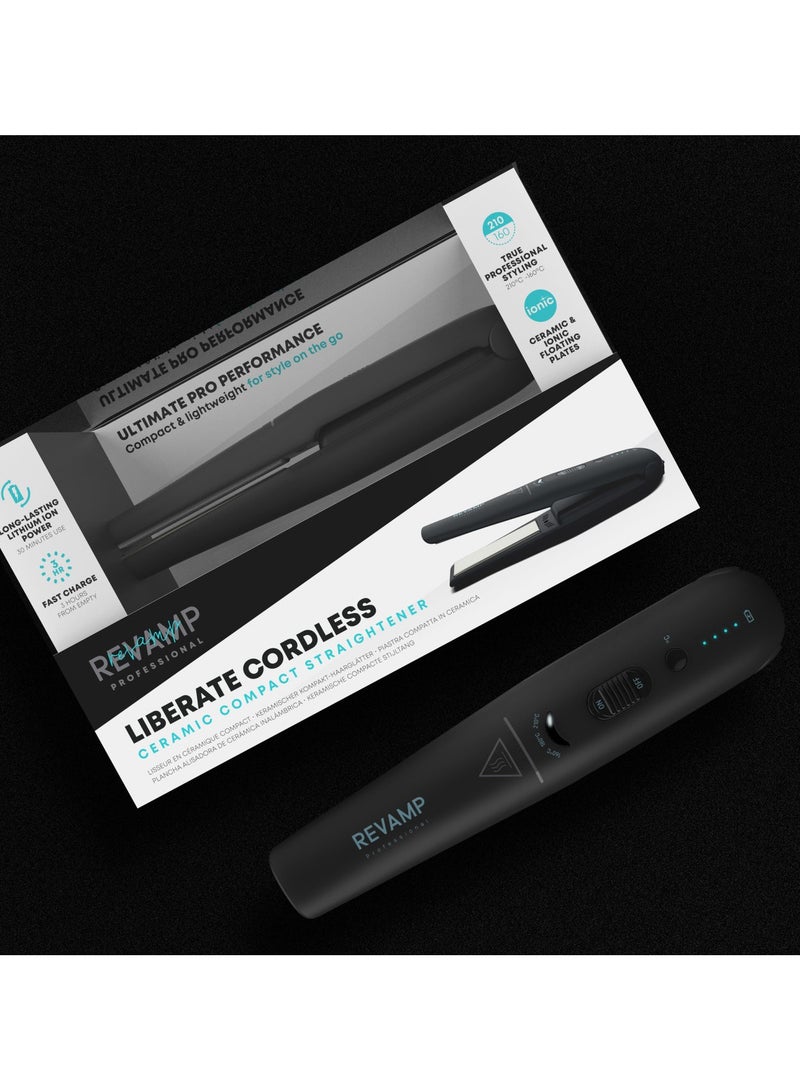 REVAMP Progloss Liberate Cordless Ceramic Compact Hair Straightener - Image 1