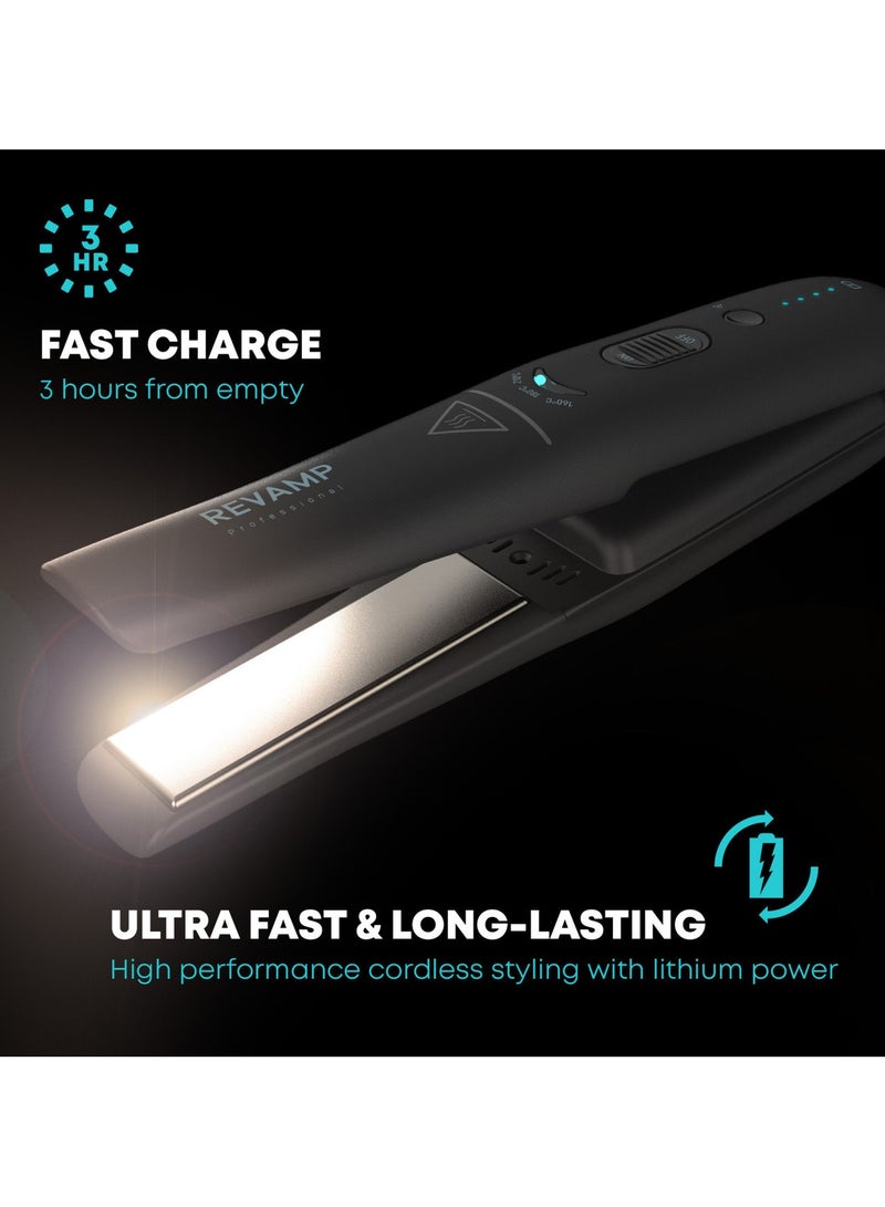 REVAMP Progloss Liberate Cordless Ceramic Compact Hair Straightener - Image 4