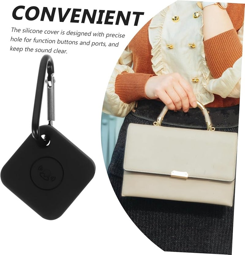 2Pcs Silicone Protective Cover for Tile Mate with Carry Clip Easy Installation - Image 2