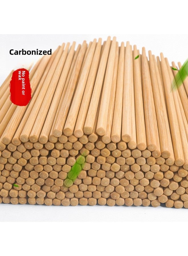 Direct Carbonized Bamboo Chopsticks Household No Paint No Wax Square Chopsticks Disposable Chopsticks Raw Material Bare Chopsticks-Color:6.0*6.0*23.5cm Carbonized Belt Section (4500 Pairs/piece)  - Image 1
