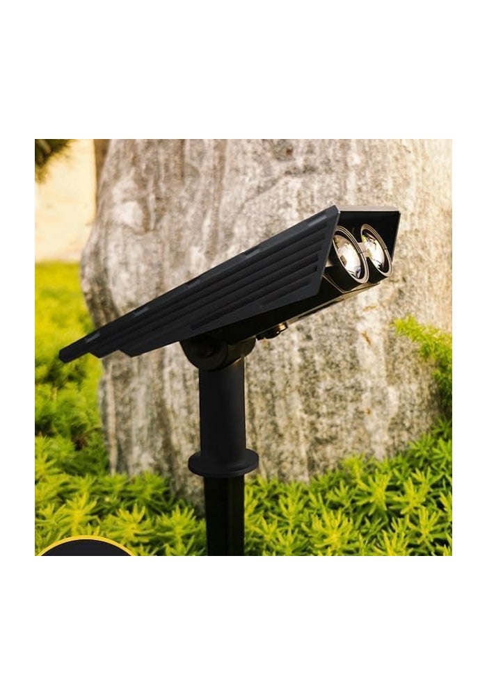 Solar Spot Lights Outdoor with 2 LEDs, IP65 Waterproof 2-in-1 Landscape & Wall Mount Lights, 3 Lighting Modes for Garden, Tree, Yard, Patio & Pathway (RGB) - Image 5