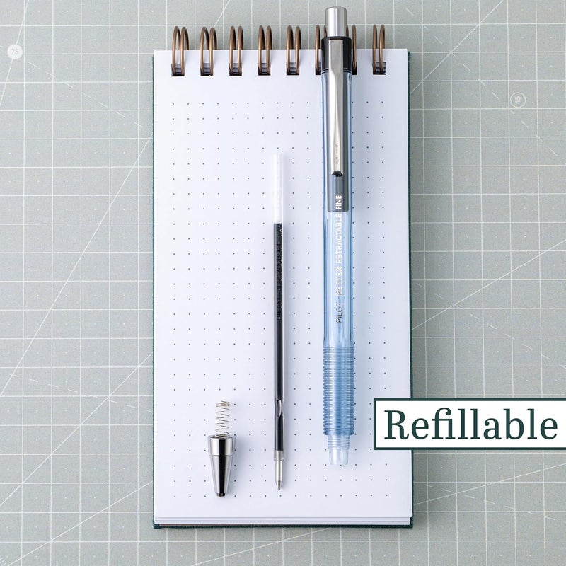 Pilot The Better Retractable Ball Point Pen, Fine Point, Black Ink, 12-Pack - Image 2