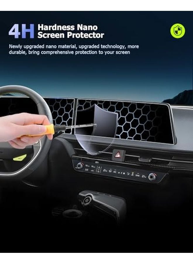 2025 Kia EV6 12.3 Inch Navi Dash Nano Touchscreen Protector 4PCS 2023 2025 Models - Image 5