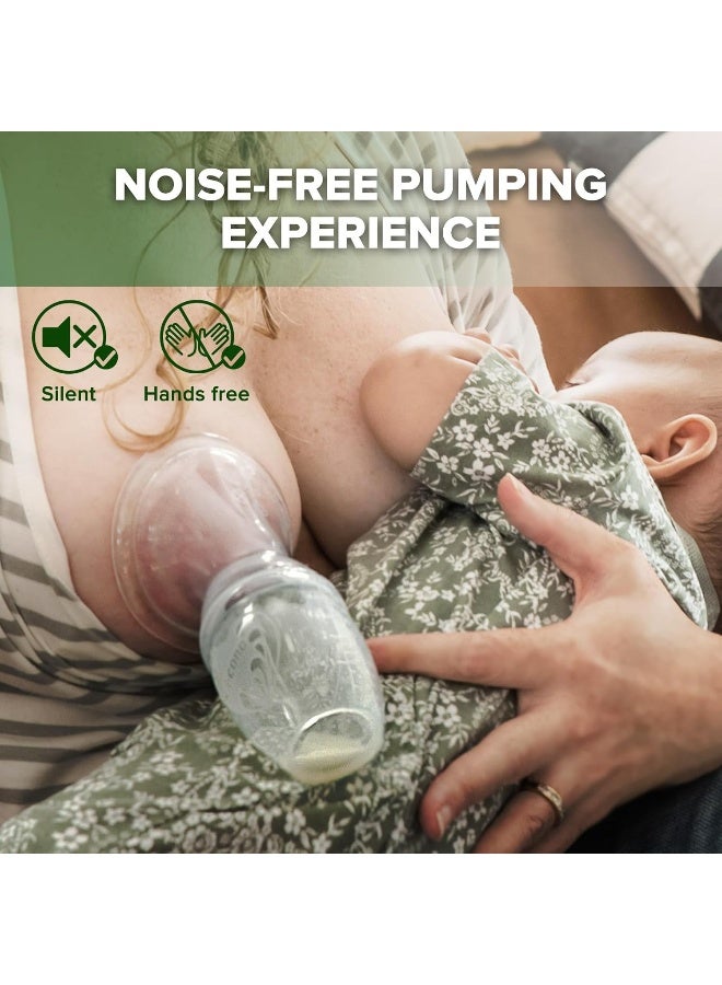 haakaa مضخة الثدي اليدوية هاكّا، شفافة، 4 أونصات/100 مل - Image 4