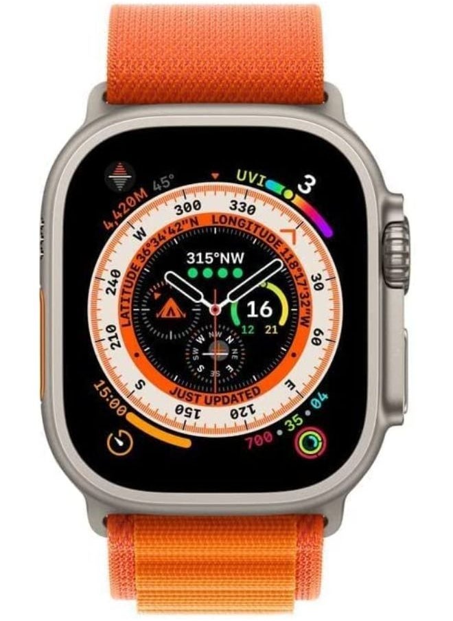 Wearfit Pro - x8 ultra Ultra Smart Watch Series 8 49mm NFC Body Temperature Monitor Bluetooth Call Wireless (Orange) - Image 1