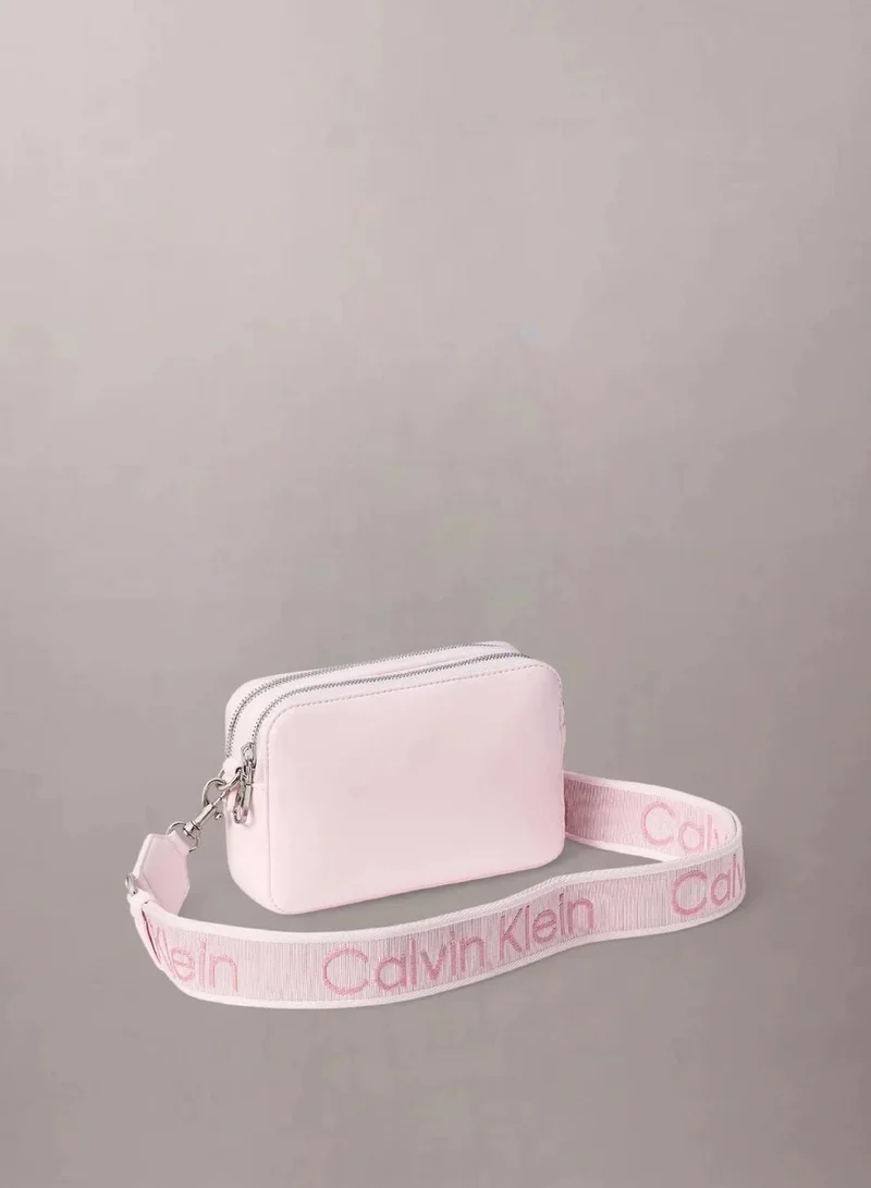 Calvin Klein Cradle Pink Convertible 2-Strap Crossbody Camera Bag for Women | Best Price UAE