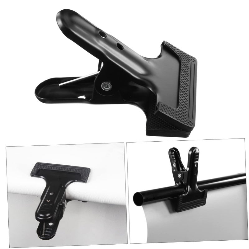 3Pcs Black Spring Clamps Lightweight Backdrop Clips for Photography Studio Home and Office Use - Image 4