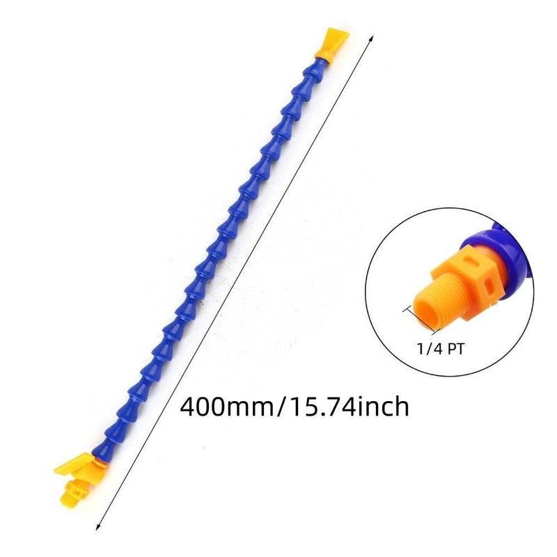 3pcs Plastic Coolant Hose 400mm Flat Nozzle 1/4 Thread Milling Machine Cooling System With Magnetic Base - Image 4