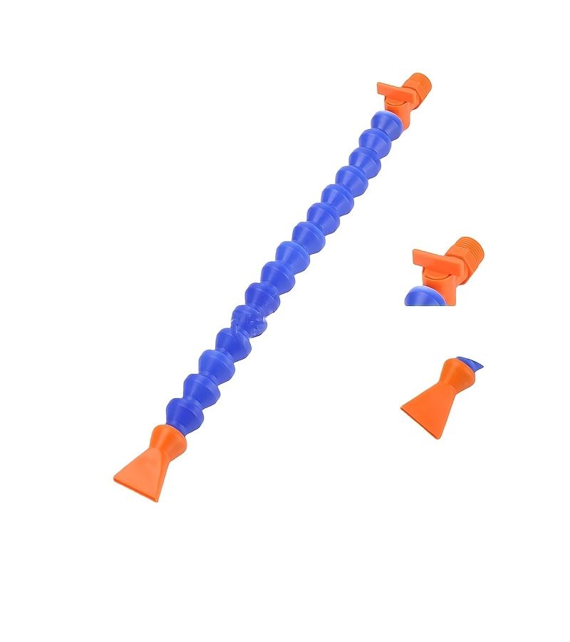 3pcs Plastic Coolant Hose 400mm Flat Nozzle 1/4 Thread Milling Machine Cooling System With Magnetic Base - Image 2