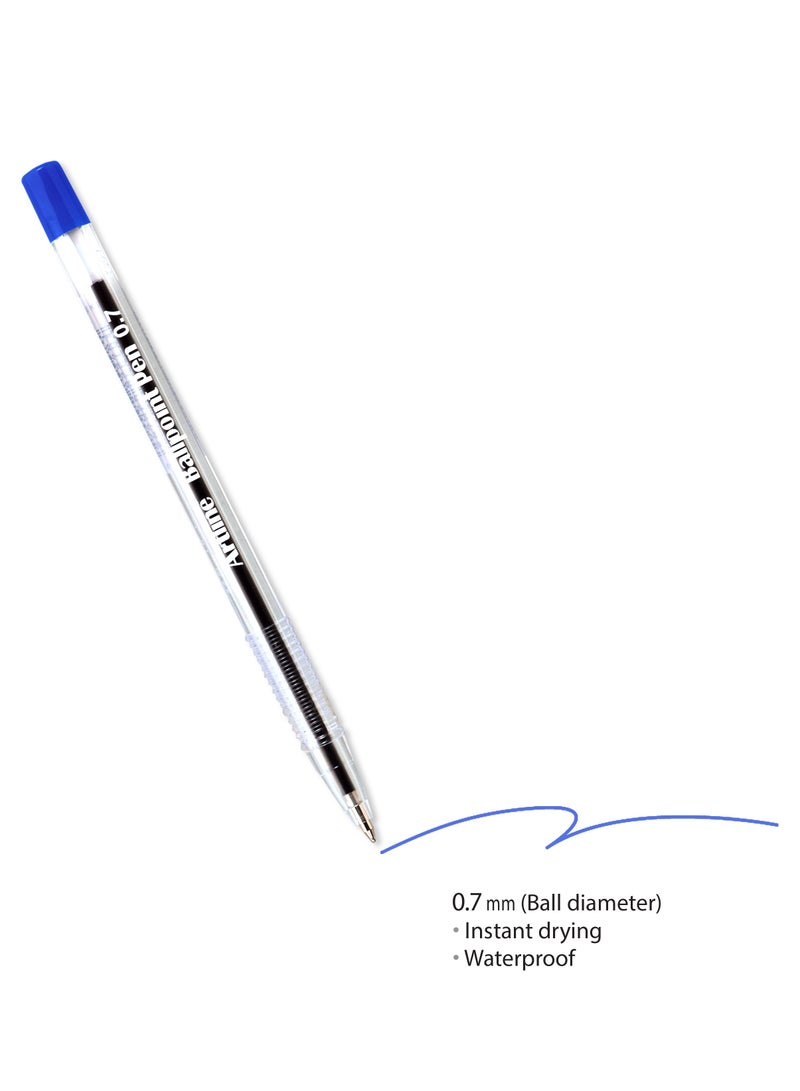 Artline 12 Pieces 8270 Ballpoint Pen, 0.7mm Fine, Color:Blue - ARBPEK-8270BL - Image 5