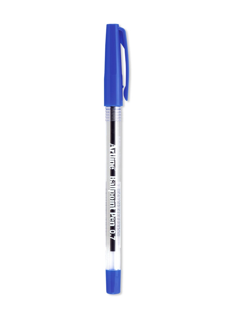 Artline 12 Pieces 8270 Ballpoint Pen, 0.7mm Fine, Color:Blue - ARBPEK-8270BL - Image 3